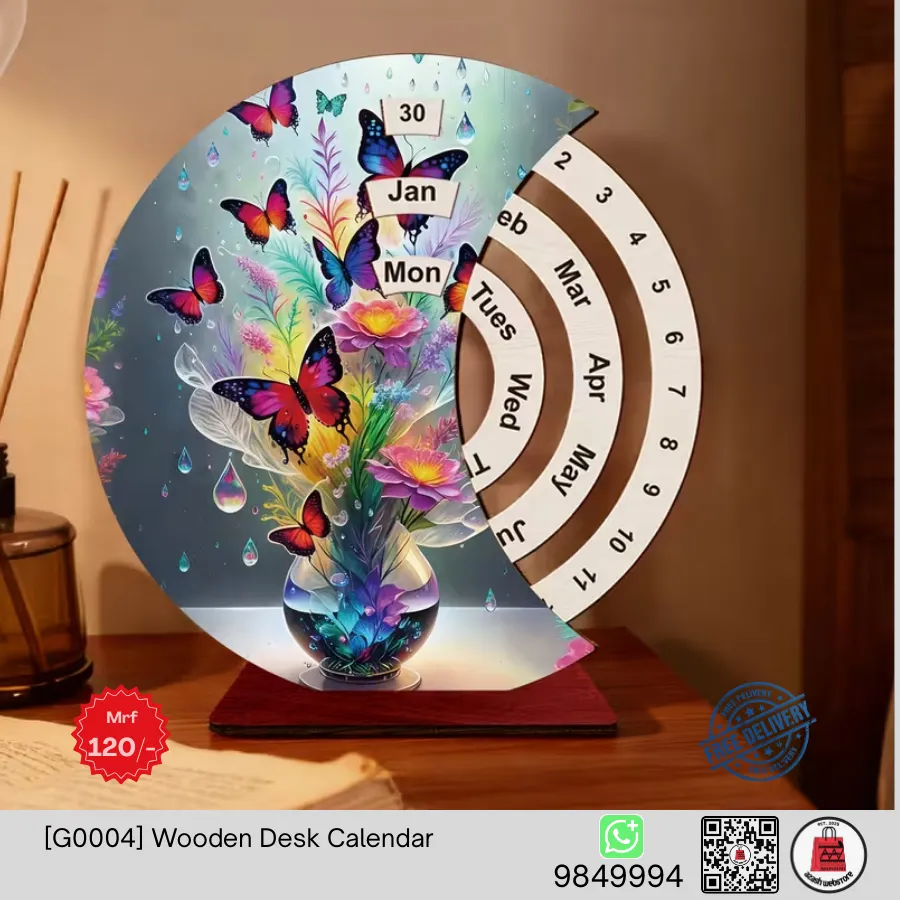 [G0006] Wooden Book Stand - Bohemian Arabic Calligraphy (4).webp