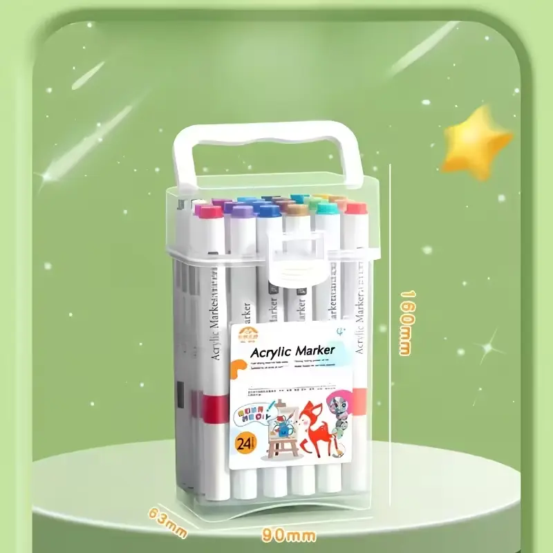 Acrylic Marker Set - 24 Colors