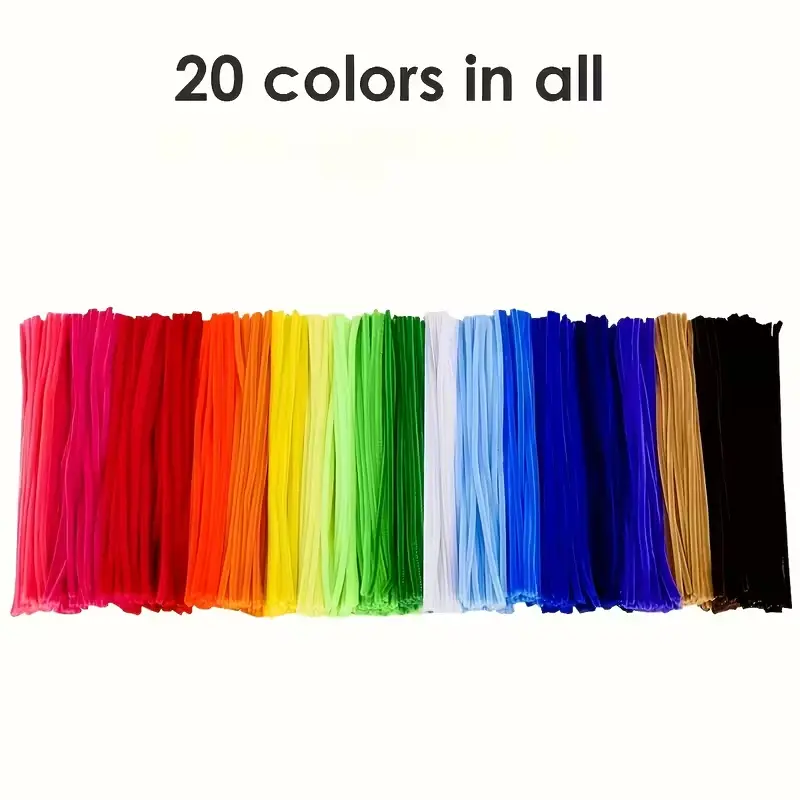 Pipe Cleaner - Mix Color, 20 Colors
