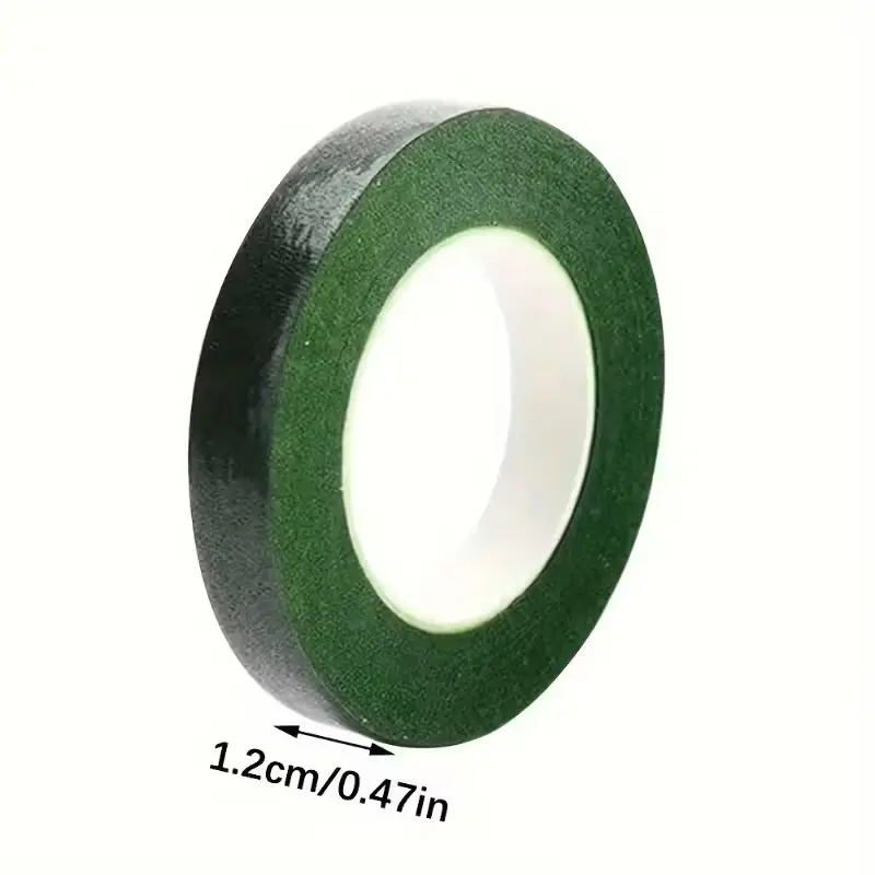 Floral Tape - Green, Adhesive Paper for Bouquet Wrapping