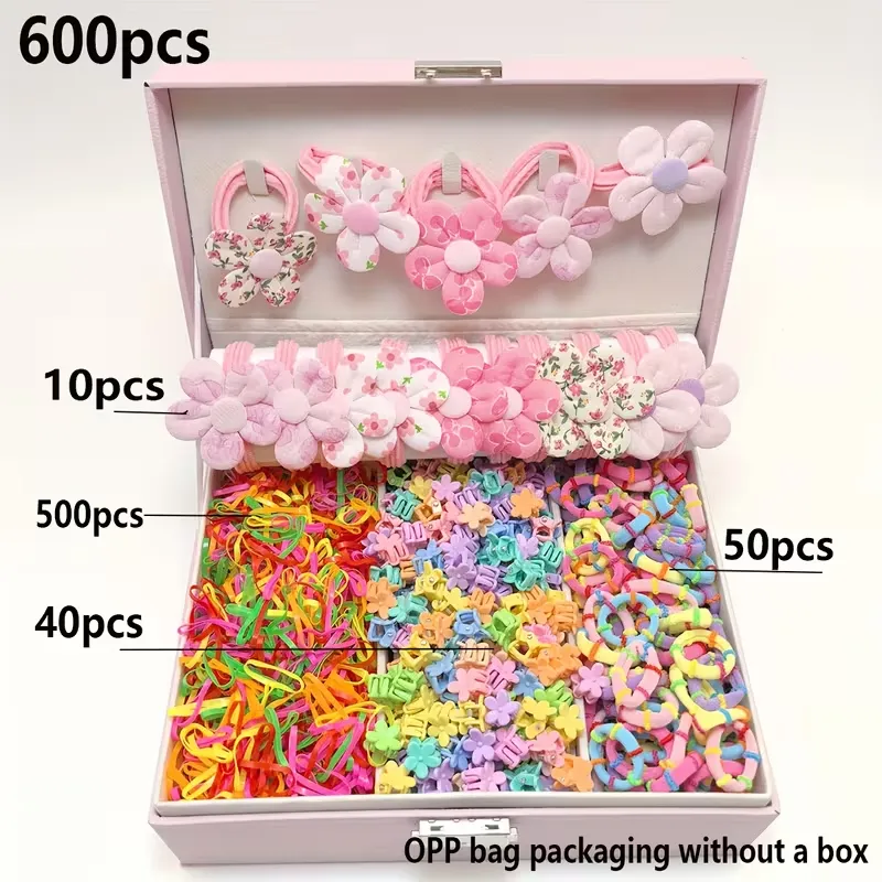 Hair Accessories Set - Mixed Color Combination - 600pcs