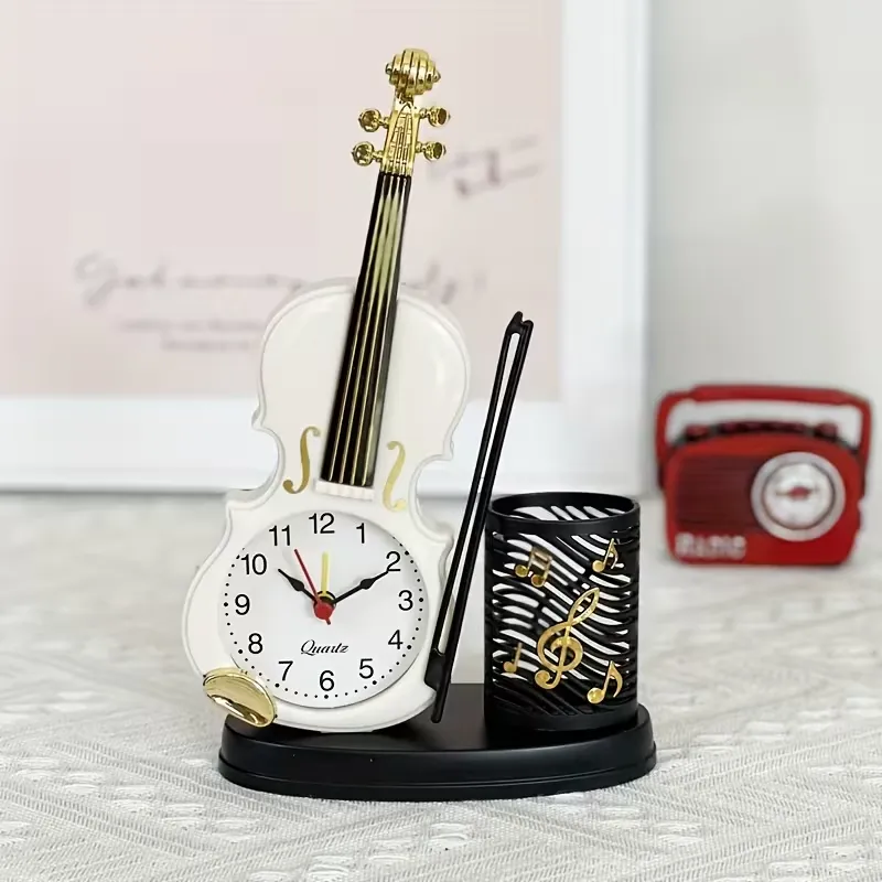 Alarm Clock with Pen Holder