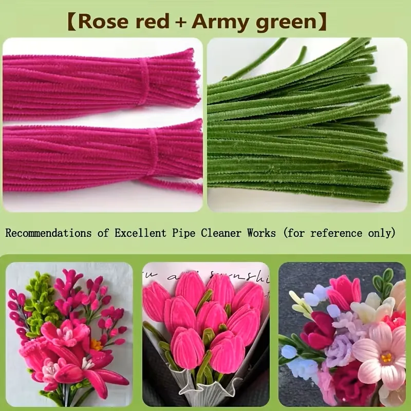 Pipe Cleaner Flower Set 300pcs
