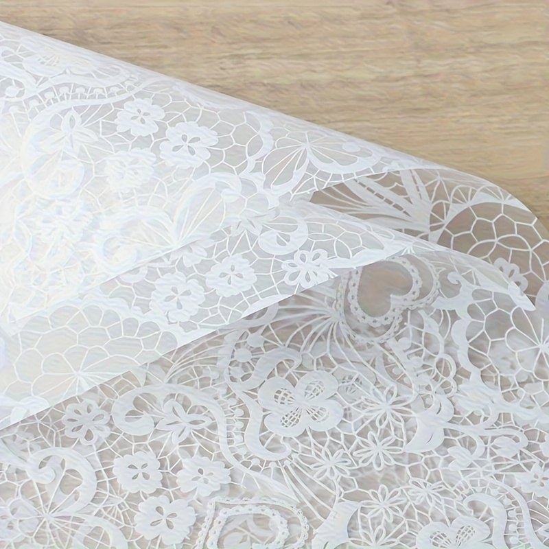 [FBWP-WE-EP-PKS-20] Flower Bouquet Wrapping Paper, White - Elegant Patterns - Premium Korean Style - 20 per Pack